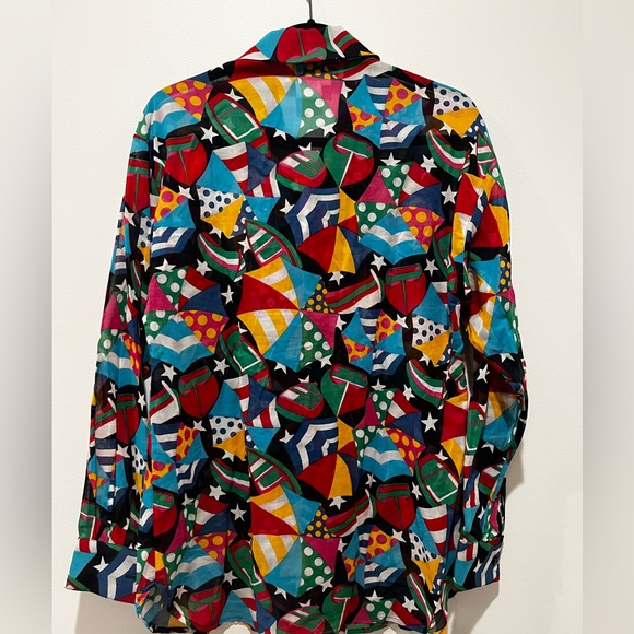 Vintage Funky Patterned Blouse Carlisle - Picture 2 of 3